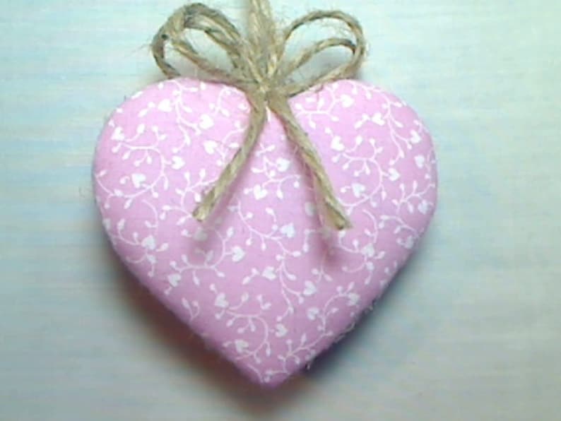 Party Favor Valentine/'s Day #2 Pink Heart Ornament Heart Decor Handmade Gift Tree Ornament |Wedding Bridal Valentine Ornament