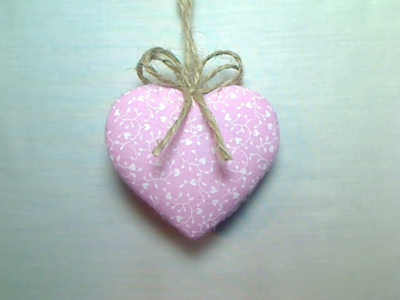 Party Favor Valentine/'s Day #2 Pink Heart Ornament Heart Decor Handmade Gift Tree Ornament |Wedding Bridal Valentine Ornament