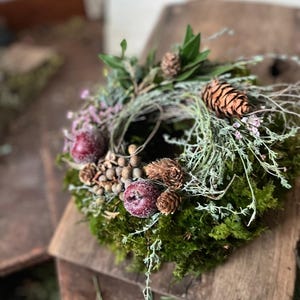 Winterlicher Deko-Kranz für die Adventszeit – Handgemachter Naturkranz, Winterdeko, Unikat, versch. Größen
