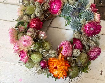 Kleiner Trockenblumenkranz – Dein handgemachtes Natur-Unikat