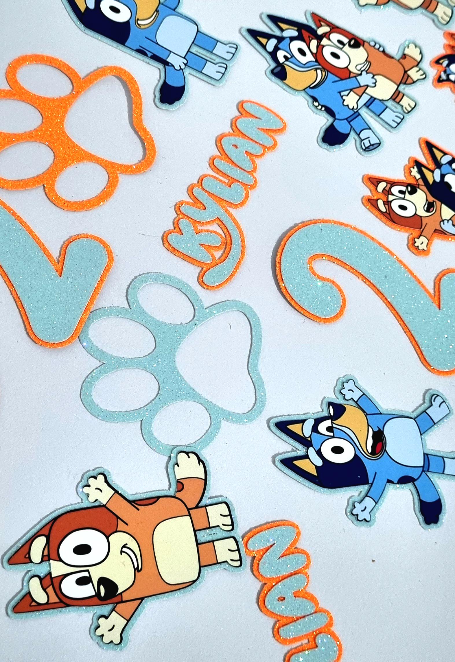 Personalized Glitter Toppers