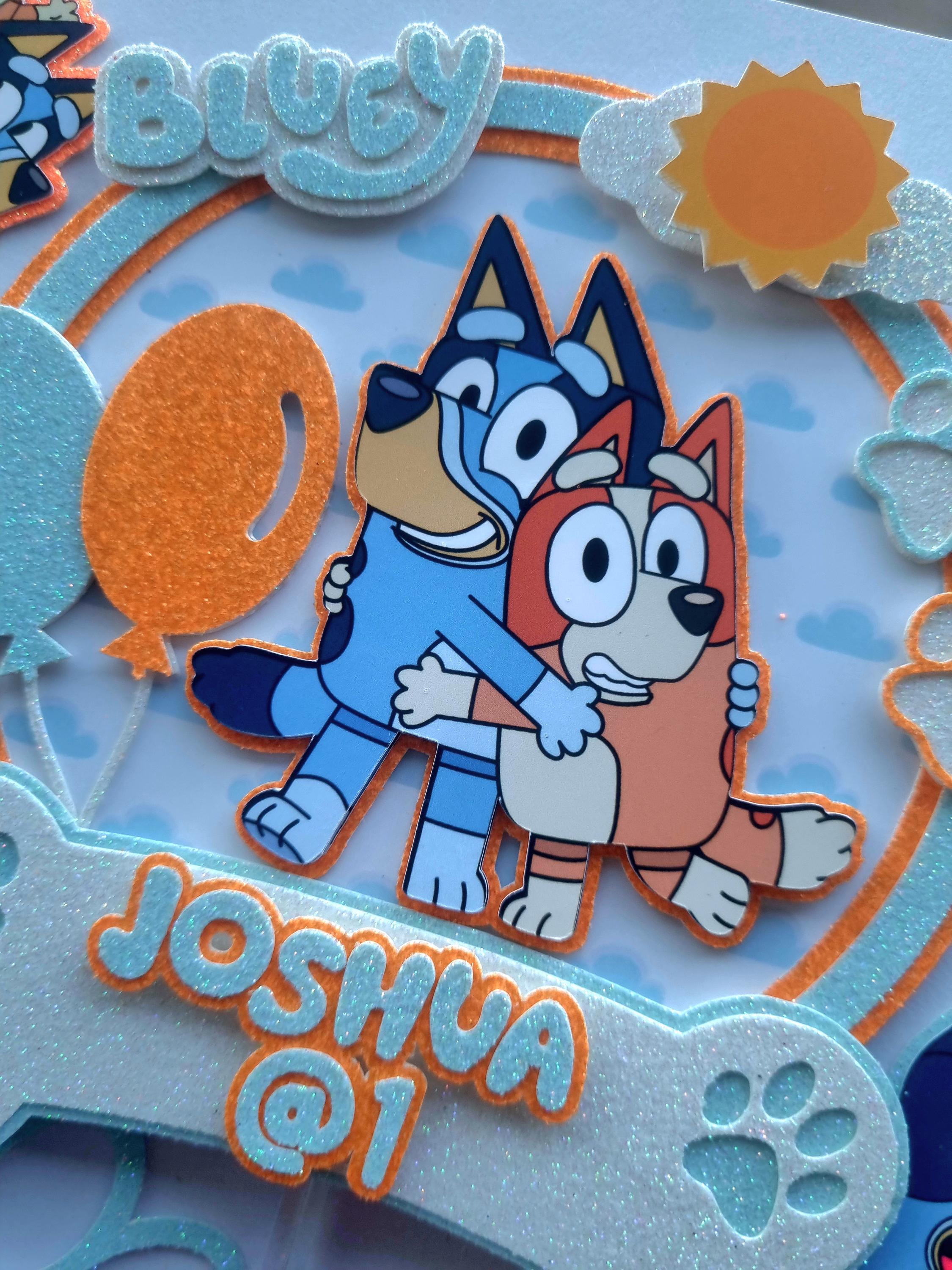 Bluey Cake Topper Set