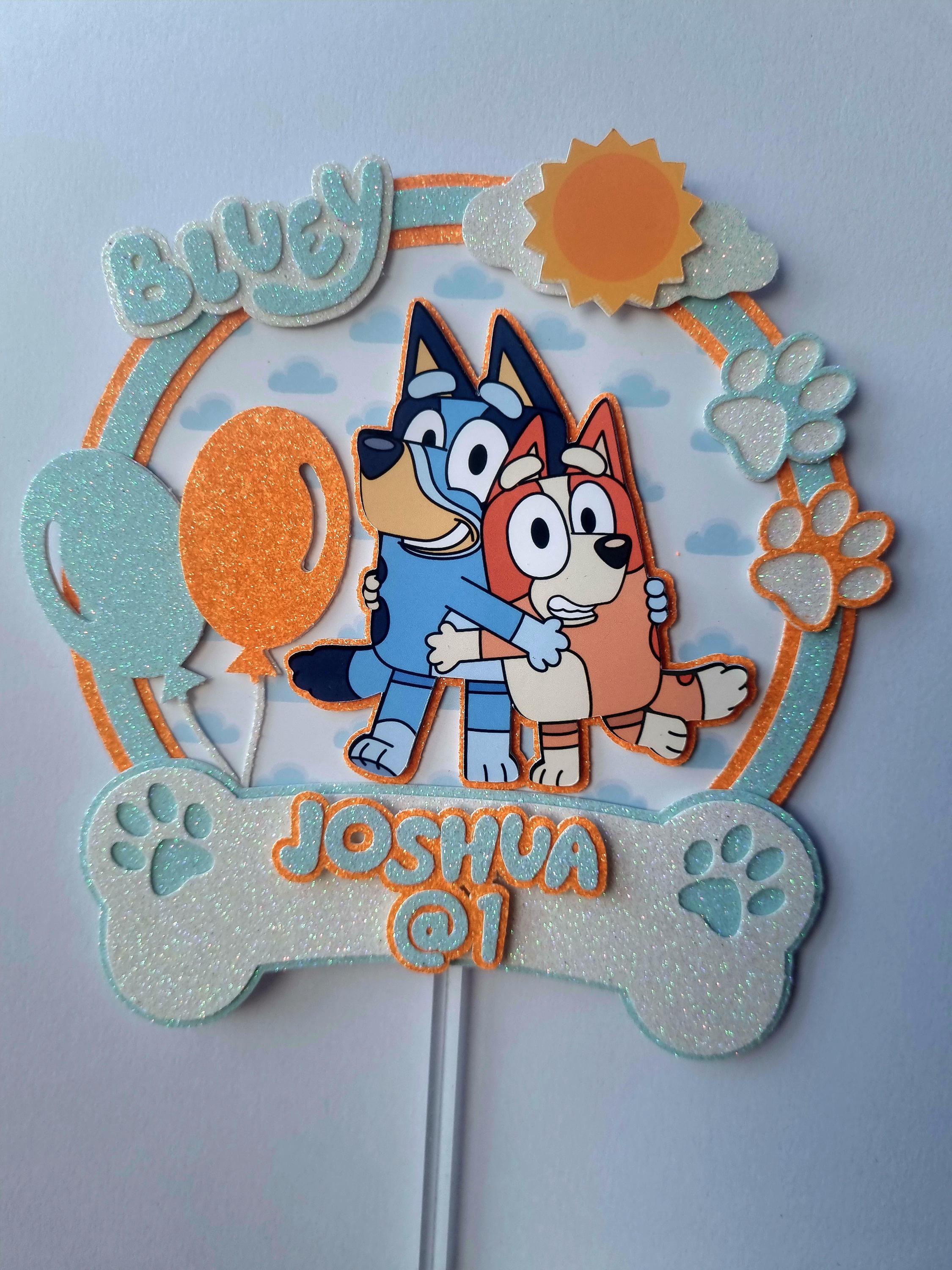 Bluey Cake Topper Set