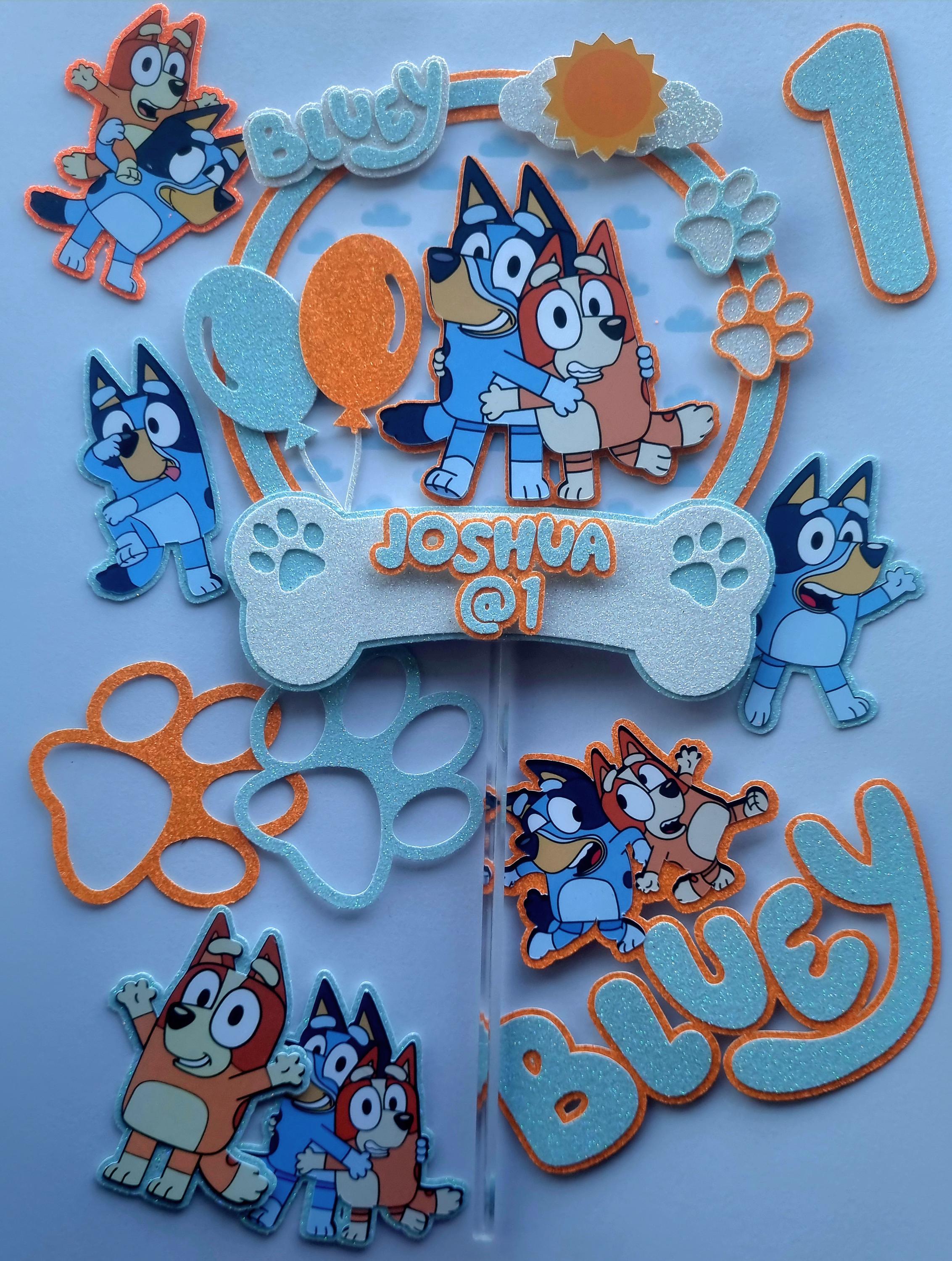 Bluey Cake Topper Set