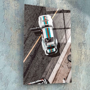 Porsche Martini Glass Wall Art, Martini Racing Print, Porsche Race Car Wall Art, Vintage Racing Car Wall Art, Garage Wall Decor, Car Shop