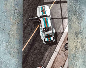 Porsche Martini Glass Wall Art, Martini Racing Print, Porsche Race Car Wall Art, Vintage Racing Car Wall Art, Garage Wall Decor, Car Shop