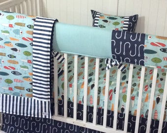 fishing nursery bedding at target