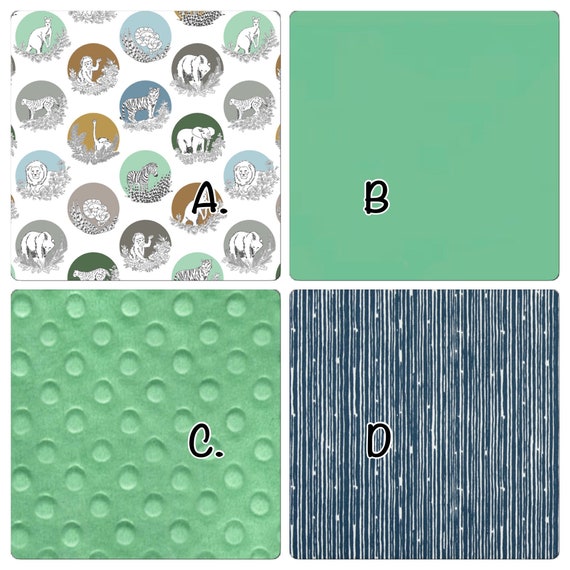 Round Crib Bedding Set Rainforest Made To Order Etsy