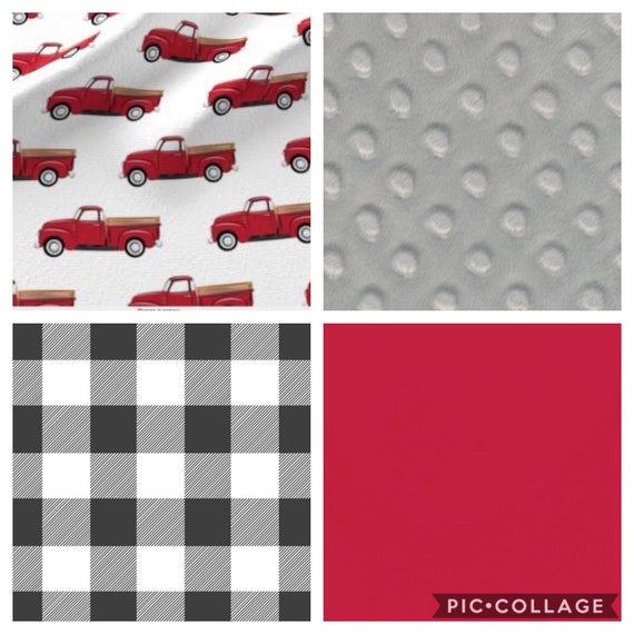 vintage truck crib bedding
