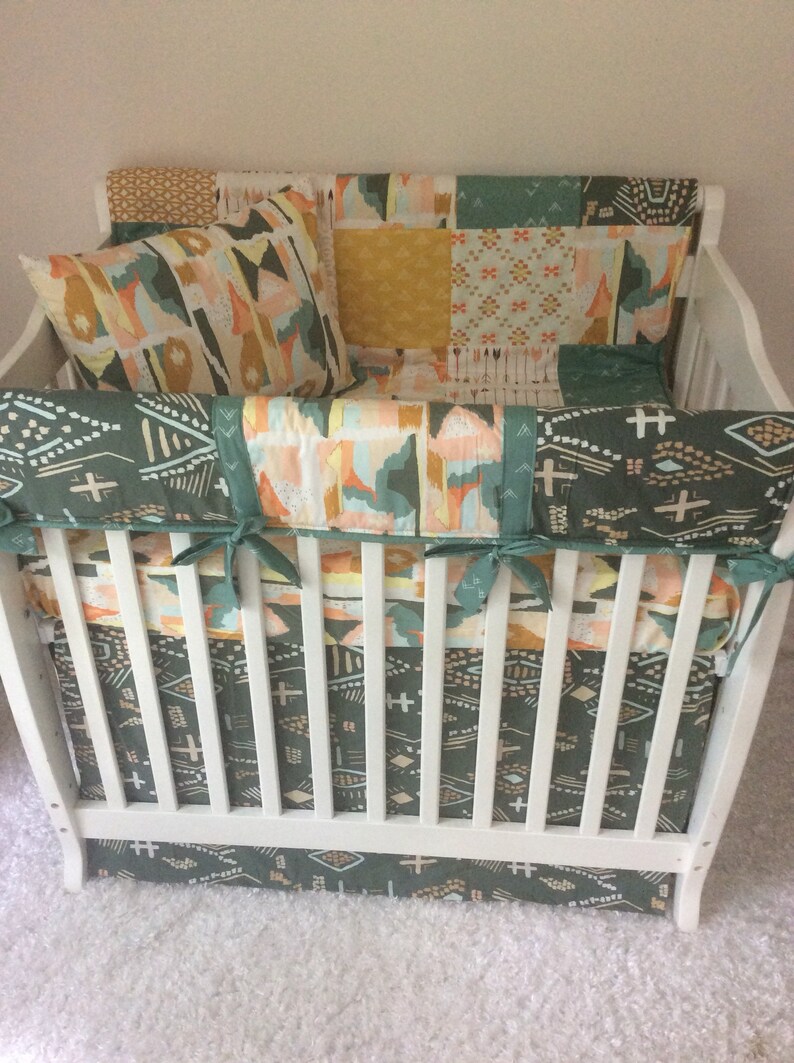 Baby Boy Yellow Teal Gray Gold Mint Spruce Tribal Aztec Mini Etsy