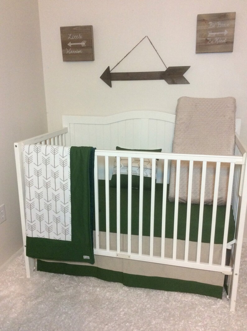 hunter green crib