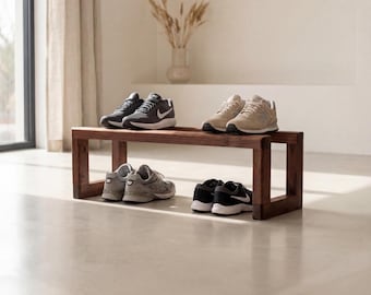 Scarpiera in legno - Scarpiera a più livelli per ingresso, armadio o corridoio, scarpiera salvaspazio per riporre ordinatamente le scarpe