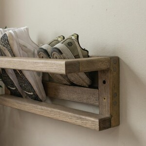 Slim Floating Shoe Rack – Compact Wall Shelf for Apartments image 4