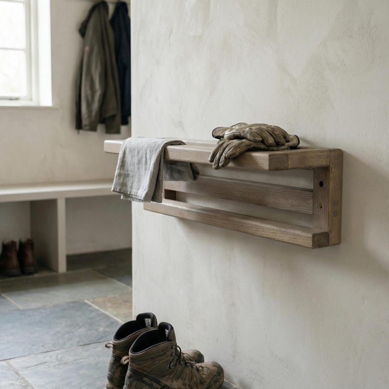 Slim Floating Shoe Rack – Compact Wall Shelf for Apartments image 5