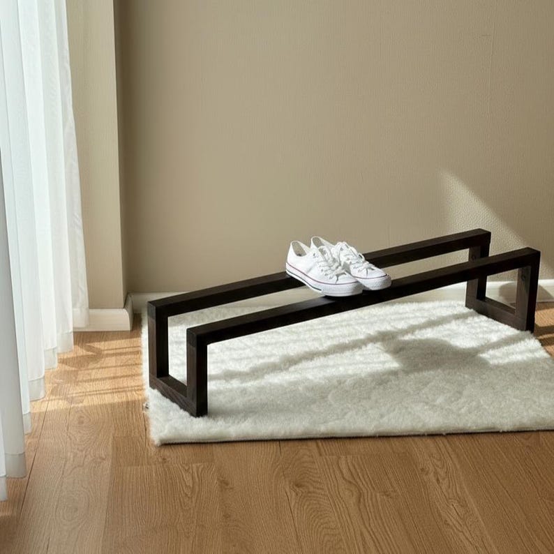 Rangement compact pour chaussures - Organiseur en bois pour placard ou couloir image 3