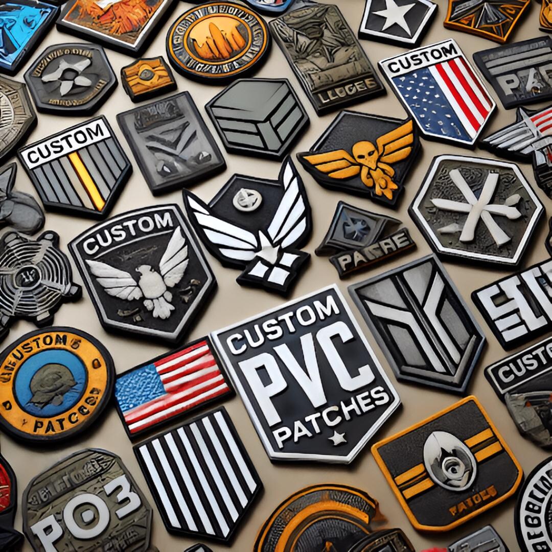 PVC 3D Embossed Patch Durable Customized PVC Silicone Rubber Patches 
