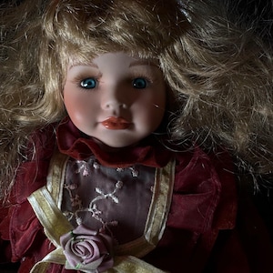 HAUNTED DOLL - vintage porcelain doll with spirit attachment - Violet