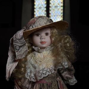 HAUNTED DOLL - vintage porcelain doll with spirit attachment - Agnes
