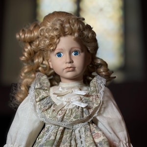 HAUNTED DOLL - vintage porcelain doll with spirit attachment - Adelia