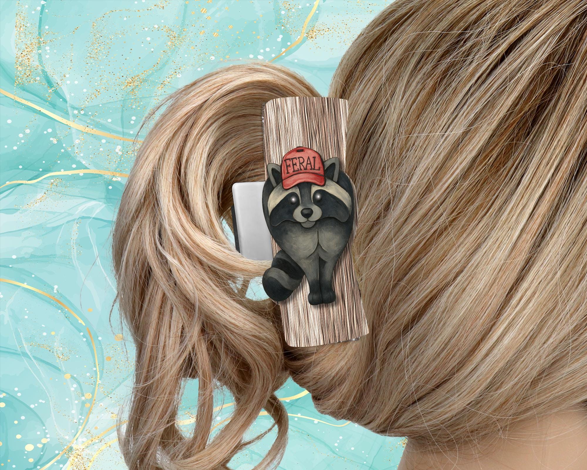 Raccoon Claw Clip - Etsy