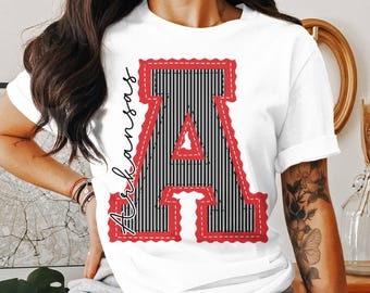 Arkansas Prepster Mascot T Shirt, Comfort Colors, State Pride Tee, Graphic Tee, Trendy College Apparel, University of Arkansas Gift Idea