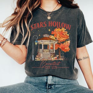Stars Hallow Conneticut Shirt, Autumn Festival Shirts, Stars Hallow Lukes, Book Lovers Gift, Cozy Season Fall Shirt, Autumn TV Series,
