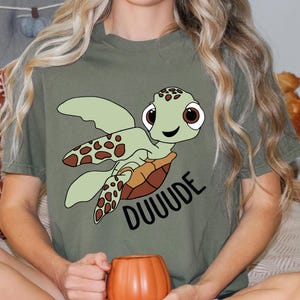 Finding Nemo Shirt, Comfort Colors Squirt T-Shirt Nemo, Disney Pixar Shirt, Disney Finding Dory Shirt, Squirts Snorkeling, MSS250