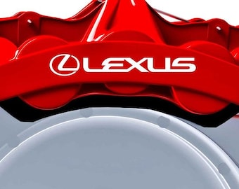 6 x Lexus Brake Caliper Vinyl Decals Stickers High Quality 751C High Performance Cast