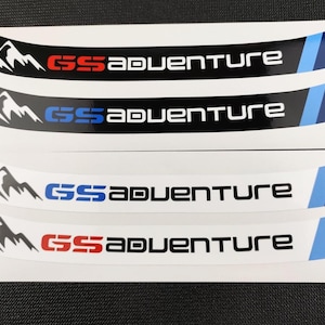 2x GS Adventure Helmet Visor Sunstrip Sticker Decal - 295mm High Quality Laminated Waterproof