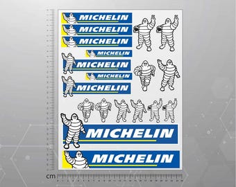 Ensemble d'autocollants Michelin, autocollants Michelin, voiture, vélo, autocollants pour ordinateur portable, plastifiés imperméables de haute qualité