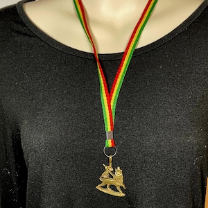 Handcrafted Lion of Judah Pendant – Ethiopian Rastafari Symbol of Strength & Faith