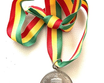 Vintage Haile Selassie Coronation Medal – Ethiopian Historical Collectible