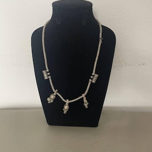 Vintage Ethiopian Silver Necklace - Handcrafted African Jewelry