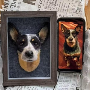 Personalized wool pet sculpture, Custom felt pet portraits, Custom pet gift,Pet memorial gift, Pet replica, Pet loss memorial