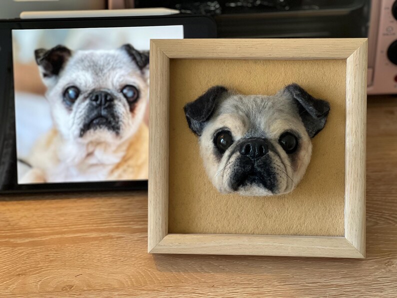 Personalized Wool Pet Sculpture, Custom Felt Pet Portraits, Custom Pet ...