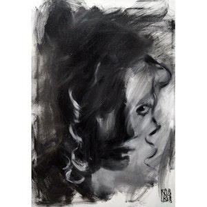 Peinture, peinture à l’huile, peinture originale, huile sur toile, pouces 28 x 20, unique en son genre, le portrait, la main peinte, prête à accrocher, OOAK