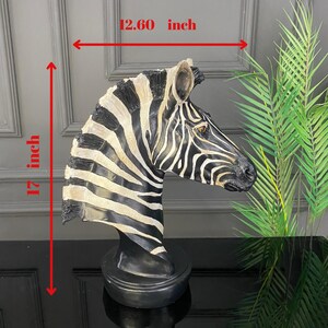 Large Zebra Statues,resin Animal Figurine,african Home Decor,wild ...