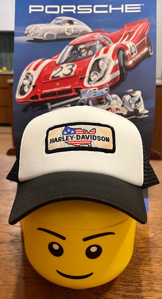 Vintage Motorsport Patch Harley Davidson Trucker Cap - Etsy display picture 2