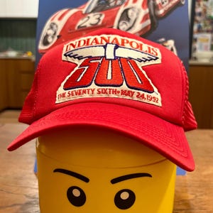 Vintage Motorsport Patch 1992 Indianapolis Indy 500 Trucker Cap