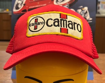 Vintage Motorsport Patch Chevrolet Camaro Trucker Cap