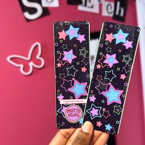 Galaxy Bookmark Starry Night Sky Bookmark Cosmic Space Bookmark for Book Lovers Celestial Aesthetic Stationery Star Bookmark Gift