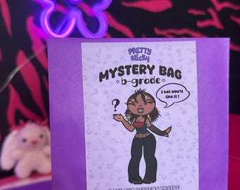 Pacchetto adesivi nostalgici Y2K / 5 adesivi fustellati misteriosi