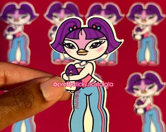 Adesivo Penny Penguin / Stile Y2K, vinile lucido (3x2,5 pollici)