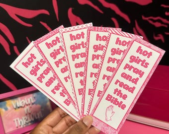 Segnalibro "Ragazze sexy pregano" - Scrittura biblica cristiana, regalo ispiratore