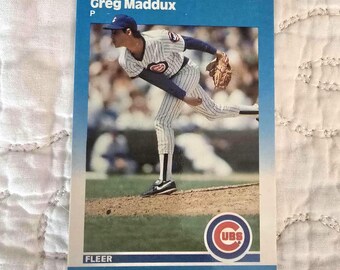 グレッグ・マダックス直筆サイン入り 1992 Topps シカゴ・カブス
