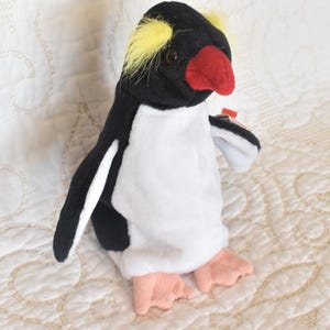 Vintage Frigid the Penguin Beanie Baby, Penguin Beanie Baby, Frigid anni 2000, Vintage Penguin, Piccolo peluche pinguino, Animale di peluche pinguino