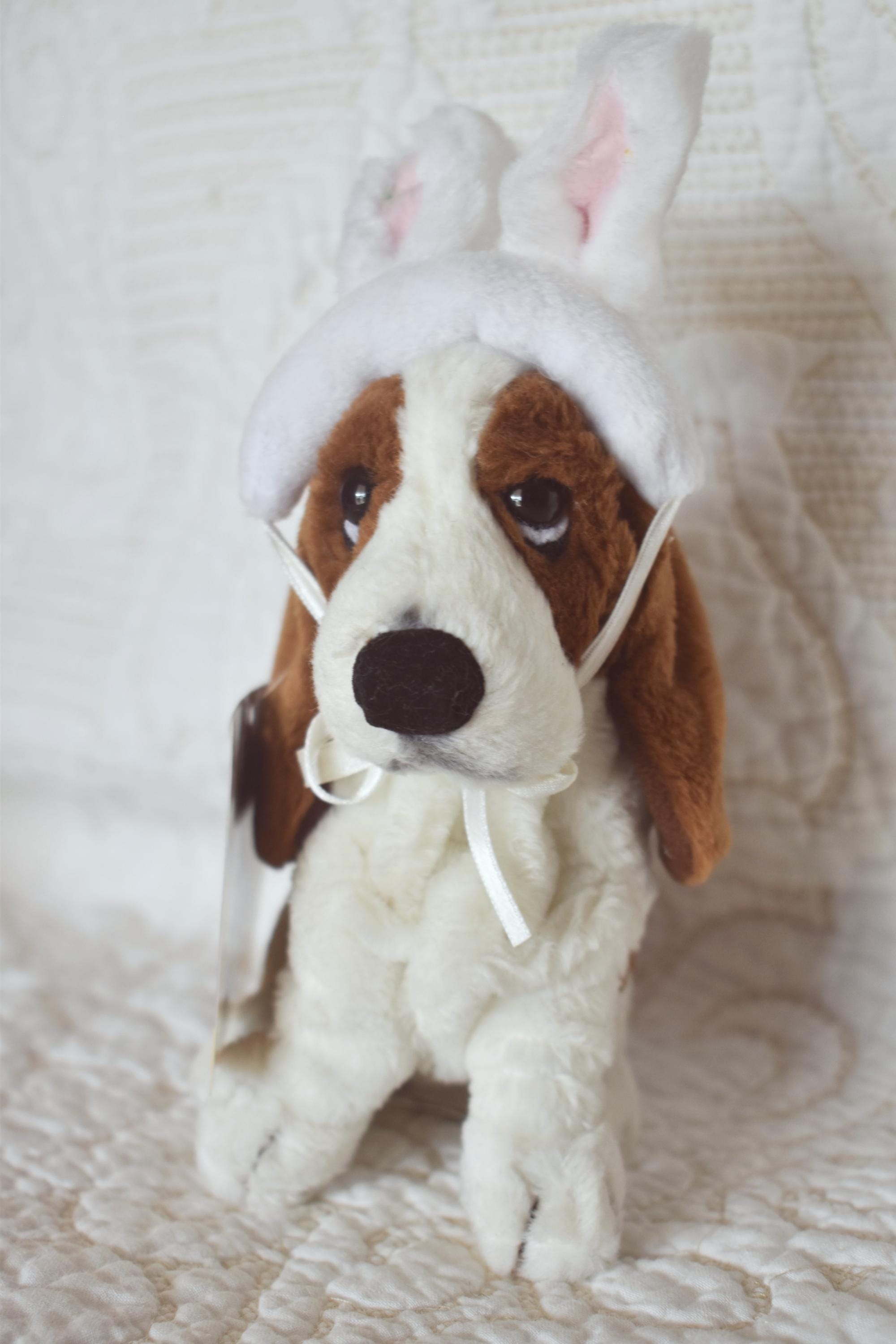 Hush Bunny Hush Bobble Hat Vintage Hush Puppies Basset Hound Hush