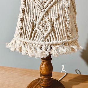 Lovely Heart Warming Handmade Boho Macrame Lampshade – Aesthetic Home Lighting