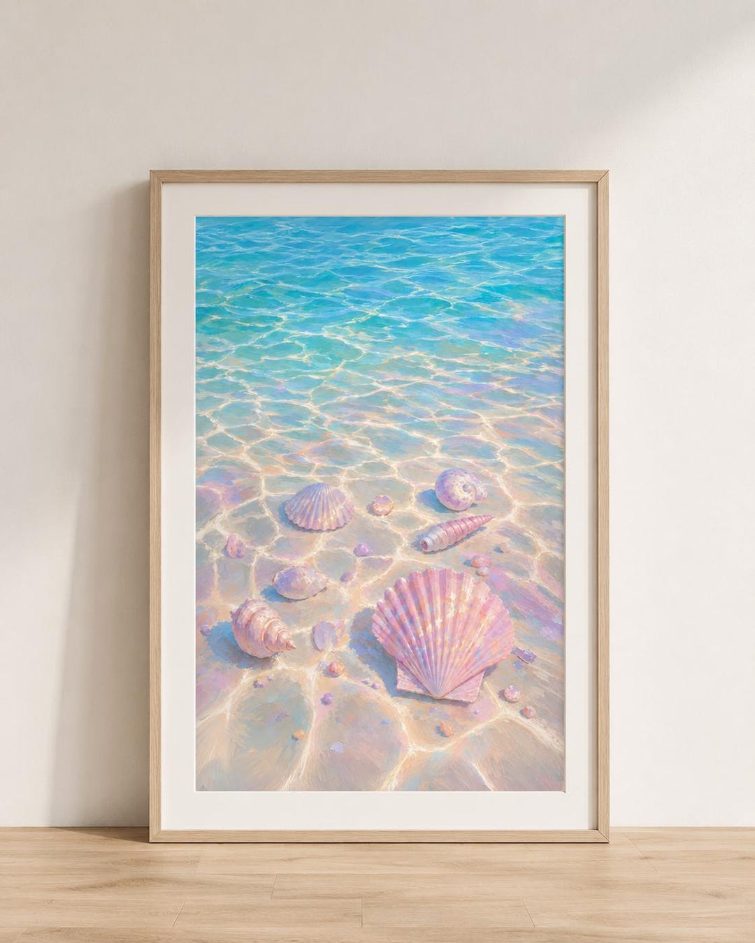 Seah Poster Under the Sea Seashell Poster Rolled Posters | Beach Ocean Wall Art - Etsy