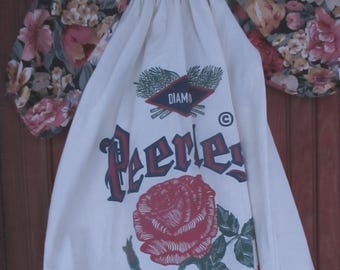 Flour sack dress, Size 6, feed sack dress, rose, girls, prairie, country, farmhouse, primitive dress, organic cotton, childrens